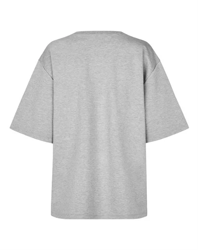 Mbym - Emrylis-M Top - Light Grey Melange